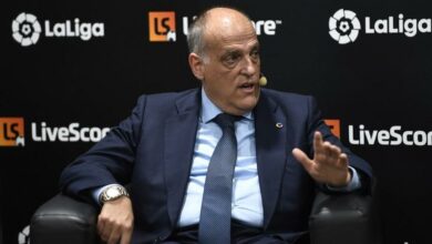رئيس رابطة الدوري الأسباني لكرة القدم خافيير تيباس
