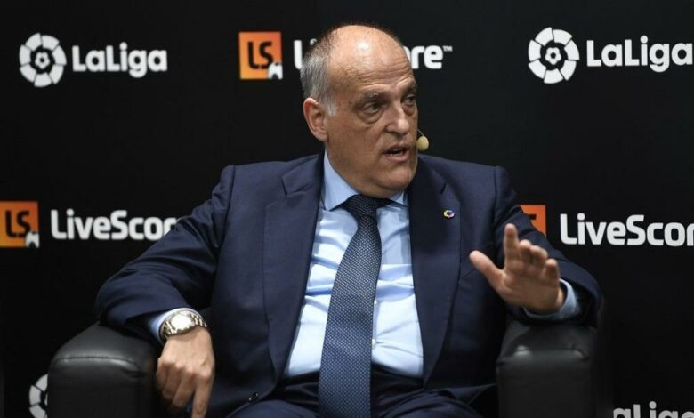 رئيس رابطة الدوري الأسباني لكرة القدم خافيير تيباس