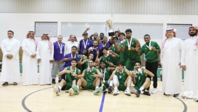 الأهلي يتوج بكأس بطولة الدوري الممتاز لكرة السلة للشباب