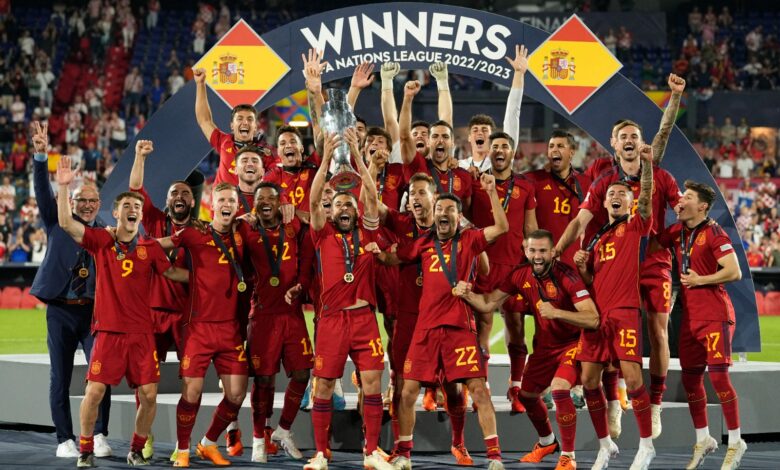 إسبانيا تتوج ببطولة دوري الأمم الأوروبية